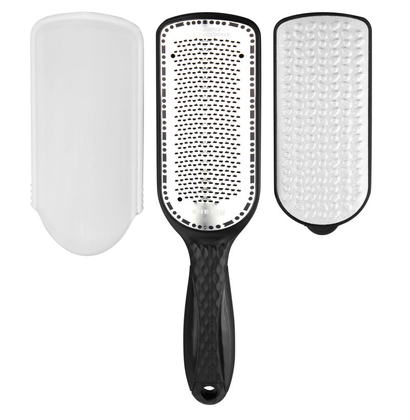 Rikans Ultimate 2 in 1 Double-Sided Foot Files for Hard Skin Remover, Foot Scraper for Foot Spa, Home Salon -Highly Effective Callus Remover Pedicure Sets for feet Foot Scraper